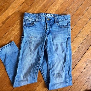 GAP - super skinny distressed denim - size 7